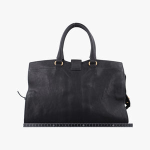 Pre-owned Yves Saint Laurent Cabas ChYc Black Leather 279079 handbag | stylenewstar