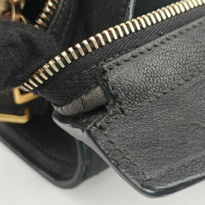 Pre-owned Yves Saint Laurent Cabas ChYc Black Leather 279079 handbag | stylenewstar