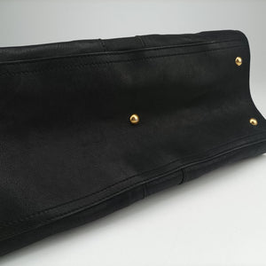 Pre-owned Yves Saint Laurent Cabas ChYc Black Leather 279079 handbag | stylenewstar