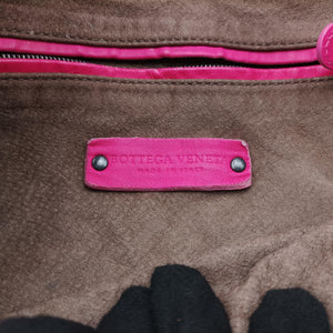 Secondhand Bottega Veneta Intrecciato Pink lambskin shoulderbag | stylenewstar