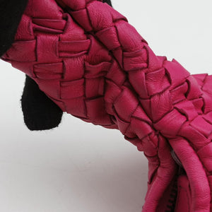 Secondhand Bottega Veneta Intrecciato Pink lambskin shoulderbag | stylenewstar