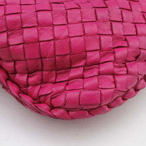 Secondhand Bottega Veneta Intrecciato Pink lambskin shoulderbag | stylenewstar