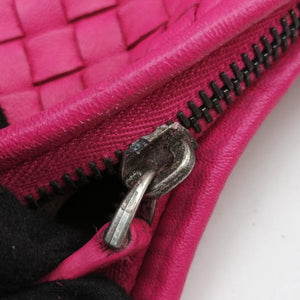 Secondhand Bottega Veneta Intrecciato Pink lambskin shoulderbag | stylenewstar