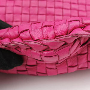 Secondhand Bottega Veneta Intrecciato Pink lambskin shoulderbag | stylenewstar