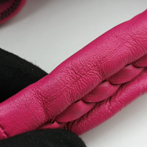 Secondhand Bottega Veneta Intrecciato Pink lambskin shoulderbag | stylenewstar