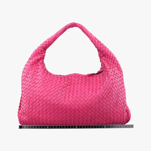 Secondhand Bottega Veneta Intrecciato Pink lambskin shoulderbag | stylenewstar