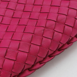 Secondhand Bottega Veneta Intrecciato Pink lambskin shoulderbag | stylenewstar