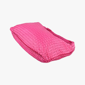 Secondhand Bottega Veneta Intrecciato Pink lambskin shoulderbag | stylenewstar