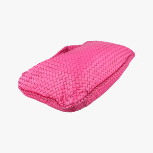 Secondhand Bottega Veneta Intrecciato Pink lambskin shoulderbag | stylenewstar