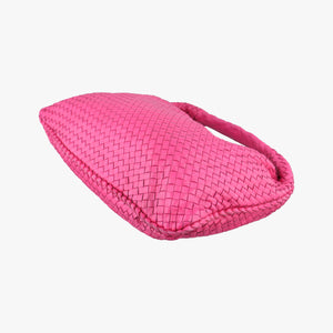 Secondhand Bottega Veneta Intrecciato Pink lambskin shoulderbag | stylenewstar