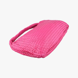 Secondhand Bottega Veneta Intrecciato Pink lambskin shoulderbag | stylenewstar