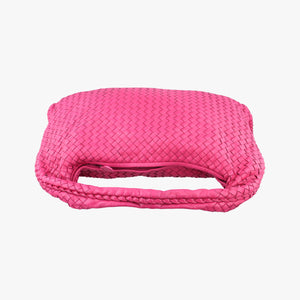 Secondhand Bottega Veneta Intrecciato Pink lambskin shoulderbag | stylenewstar
