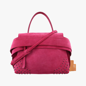 Pre-owned TODS Wave Rose Suede shoulderbag | stylenewstar