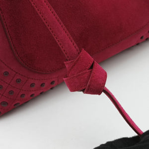 Pre-owned TODS Wave Rose Suede shoulderbag | stylenewstar
