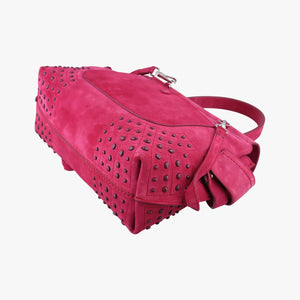 Pre-owned TODS Wave Rose Suede shoulderbag | stylenewstar