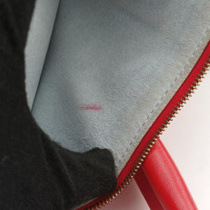 Vintage Bottega Veneta Cabat intrecciato Red lambskin handbag | stylenewstar