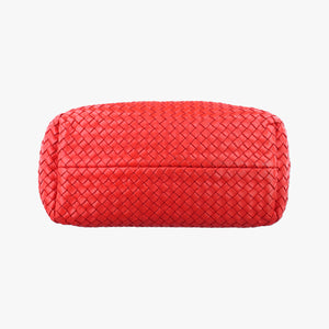 Vintage Bottega Veneta Cabat intrecciato Red lambskin handbag | stylenewstar