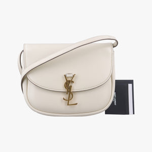 Pre-owned Yves Saint Laurent KAIA White Leather 634818 shoulderbag | stylenewstar