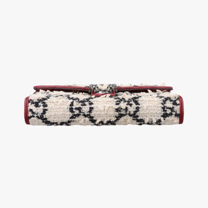 Pre-owned Gucci Dionysus Ivory × Red × Black Tweed×Leather 401231 shoulderbag | stylenewstar