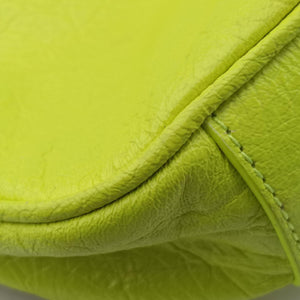 Vintage Balenciaga Le Cagole GreenYellow lambskin shoulderbag | stylenewstar