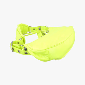 Vintage Balenciaga Le Cagole GreenYellow lambskin shoulderbag | stylenewstar