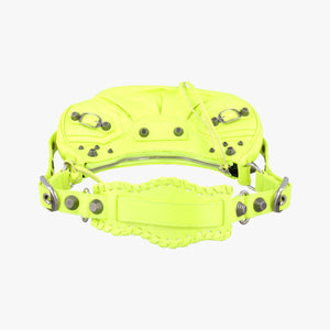 Vintage Balenciaga Le Cagole GreenYellow lambskin shoulderbag | stylenewstar