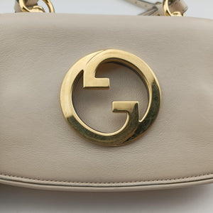 Pre-owned Gucci Blondie mini White Leather 698643 shoulderbag | stylenewstar