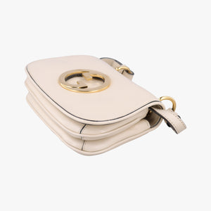 Pre-owned Gucci Blondie mini White Leather 698643 shoulderbag | stylenewstar