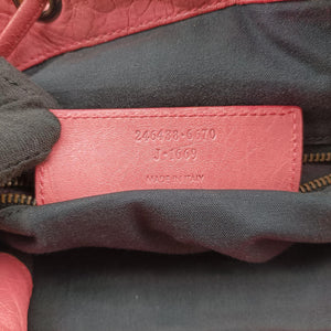 Vintage Balenciaga Pompon Pink Lambskin handbag | stylenewstar