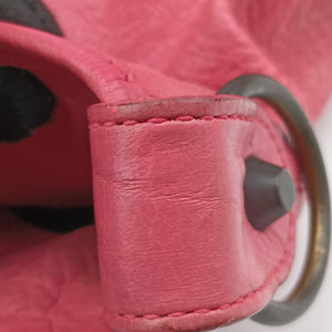 Vintage Balenciaga Pompon Pink Lambskin handbag | stylenewstar