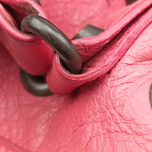 Vintage Balenciaga Pompon Pink Lambskin handbag | stylenewstar