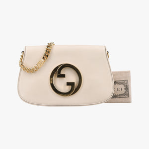 Vintage Gucci Blondie Chain White Leather 699268 shoulderbag | stylenewstar