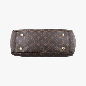 Pre-owned Louis Vuitton PALLAS brown×Bordeaux Monogram Canvas×calf leather M40906 shoulderbag | stylenewstar