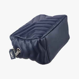 Pre-owned Yves Saint Laurent LOULOU Navy Leather 454317 shoulderbag | stylenewstar