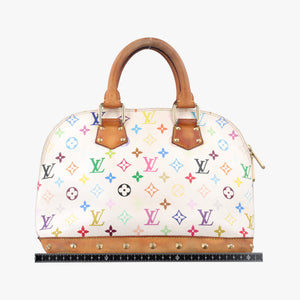 Vintage Louis Vuitton Alma PM white Monogram Multicolor M92647 handbag | stylenewstar
