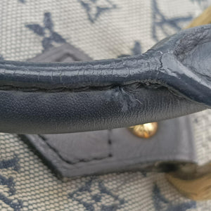 Pre-owned Louis Vuitton Monogram Mini Alma Long Navy × Gray Canvas × Leather M92303 handbag | stylenewstar