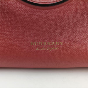 Pre-owned Burberry Banner Pink×Multicolor Leather × Canvas shoulderbag | stylenewstar