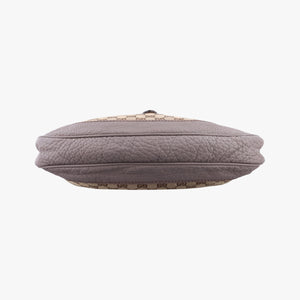 Pre-owned Gucci New Jackie Beige x Purple canvas×leather 246907 shoulderbag | stylenewstar