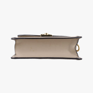 Pre-owned Gucci Ophidia GG Mini Beige × Ebony GG Supreme Canvas × Leather 696180 shoulderbag | stylenewstar