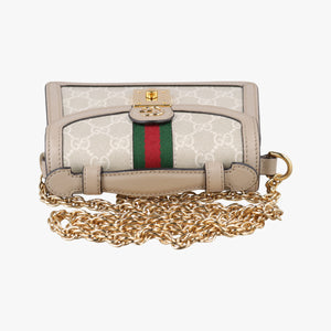 Pre-owned Gucci Ophidia GG Mini Beige × Ebony GG Supreme Canvas × Leather 696180 shoulderbag | stylenewstar