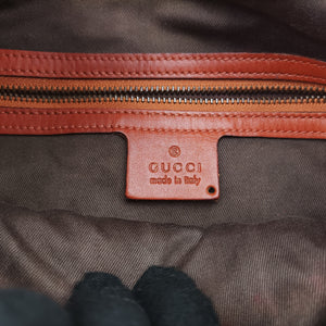 Pre-owned Gucci New Jackie Orange Suede 20888 handbag | stylenewstar