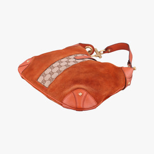 Pre-owned Gucci New Jackie Orange Suede 20888 handbag | stylenewstar