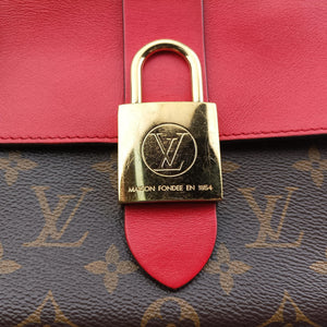 Pre-owned Louis Vuitton Locky BB Monogram/Brown×Coqulicot Monogram canvas×calf leather M44322 shoulderbag | stylenewstar