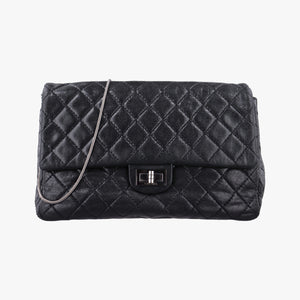 Pre-owned Chanel 2.55 Classic Flap Black Leather A46213 shoulderbag | stylenewstar
