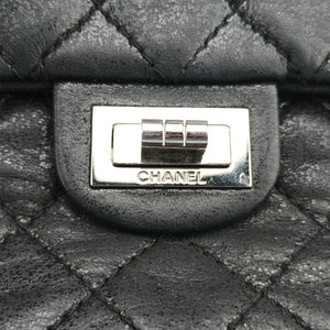 Pre-owned Chanel 2.55 Classic Flap Black Leather A46213 shoulderbag | stylenewstar