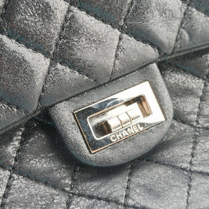 Pre-owned Chanel 2.55 Classic Flap Black Leather A46213 shoulderbag | stylenewstar