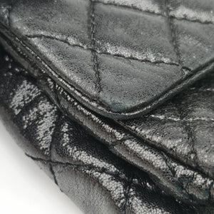 Pre-owned Chanel 2.55 Classic Flap Black Leather A46213 shoulderbag | stylenewstar