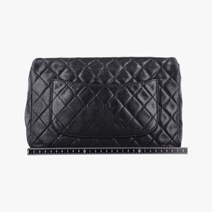 Pre-owned Chanel 2.55 Classic Flap Black Leather A46213 shoulderbag | stylenewstar