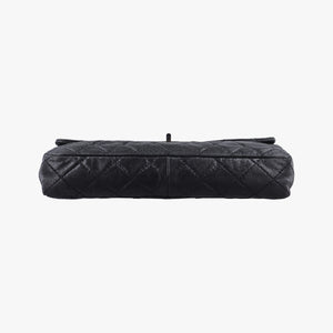 Pre-owned Chanel 2.55 Classic Flap Black Leather A46213 shoulderbag | stylenewstar
