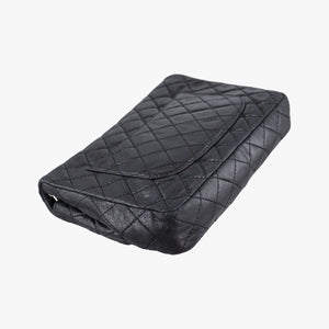 Pre-owned Chanel 2.55 Classic Flap Black Leather A46213 shoulderbag | stylenewstar